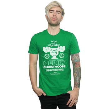Abbigliamento Uomo T-shirts a maniche lunghe National Lampoon´s Christmas Va Merry Christmoose Verde