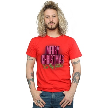 Abbigliamento Uomo T-shirts a maniche lunghe National Lampoon´s Christmas Va Kiss My Ass Rosso