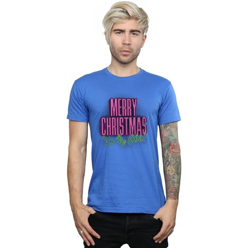 Abbigliamento Uomo T-shirts a maniche lunghe National Lampoon´s Christmas Va Kiss My Ass Blu