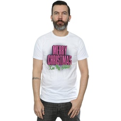 Abbigliamento Uomo T-shirts a maniche lunghe National Lampoon´s Christmas Va Kiss My Ass Bianco