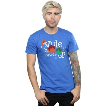 Abbigliamento Uomo T-shirts a maniche lunghe National Lampoon´s Christmas Va Yule Crack Up Blu