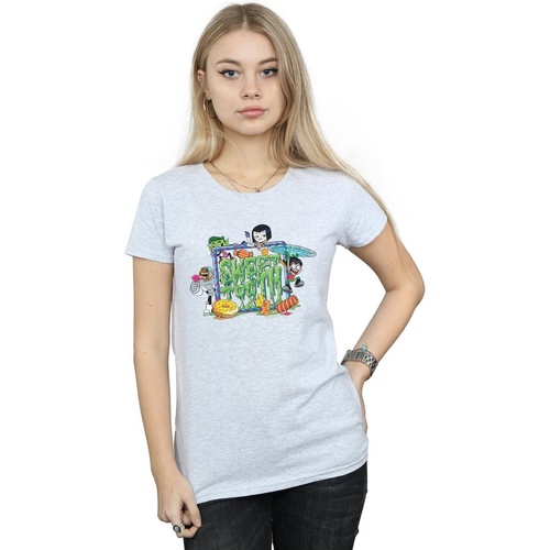 Abbigliamento Donna T-shirts a maniche lunghe Dc Comics Teen Titans Go Sweet Tooth Grigio
