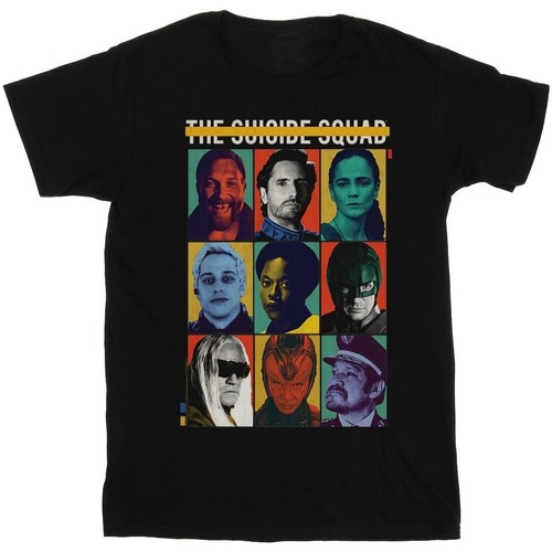Abbigliamento Donna T-shirts a maniche lunghe Dc Comics The Suicide Squad Poster Nero
