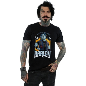 Abbigliamento Uomo T-shirts a maniche lunghe Disney Onward Barley Pose Nero