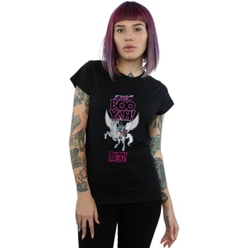 Abbigliamento Donna T-shirts a maniche lunghe Dc Comics Teen Titans Go Epic Boo Yah Nero