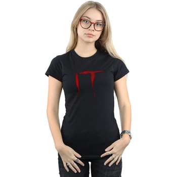 Abbigliamento Donna T-shirts a maniche lunghe It Distressed Logo Nero