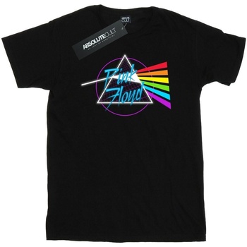 Abbigliamento Uomo T-shirts a maniche lunghe Pink Floyd Neon Darkside Nero