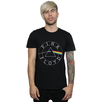 Abbigliamento Uomo T-shirts a maniche lunghe Pink Floyd Prism Circle Logo Nero