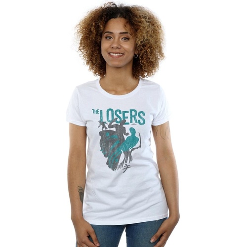 Abbigliamento Donna T-shirts a maniche lunghe It Chapter 2 The Losers Shadows Bianco