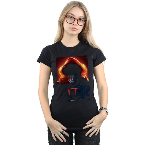 Abbigliamento Donna T-shirts a maniche lunghe It Chapter 2 Pennywise Poster Nero