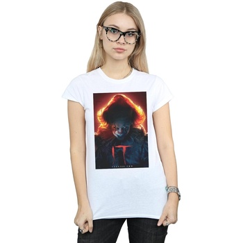 Abbigliamento Donna T-shirts a maniche lunghe It Chapter 2 Pennywise Poster Bianco