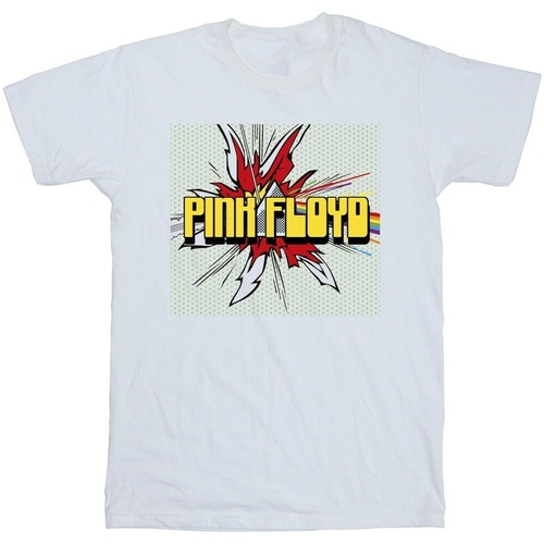 Abbigliamento Uomo T-shirts a maniche lunghe Pink Floyd Pop Art Bianco