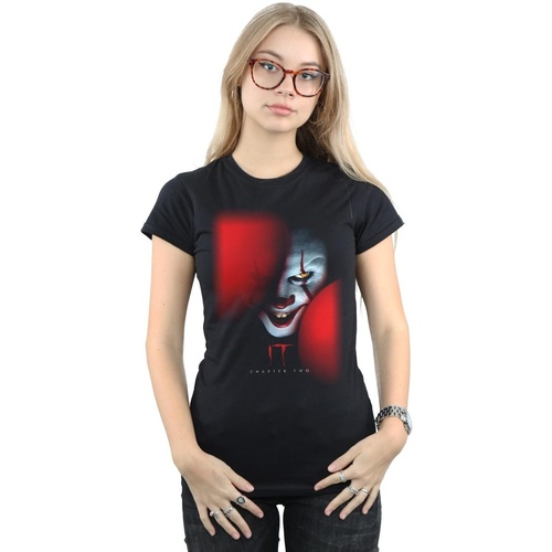 Abbigliamento Donna T-shirts a maniche lunghe It Chapter 2 Pennywise Behind The Balloons Nero