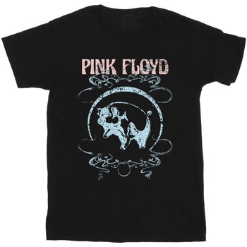Abbigliamento Uomo T-shirts a maniche lunghe Pink Floyd Pig Swirls Nero