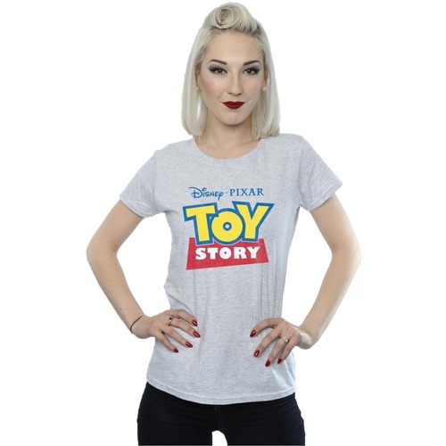 Abbigliamento Donna T-shirts a maniche lunghe Disney Toy Story Logo Grigio