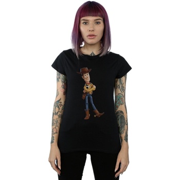 Abbigliamento Donna T-shirts a maniche lunghe Disney Toy Story 4 Sherrif Woody Nero