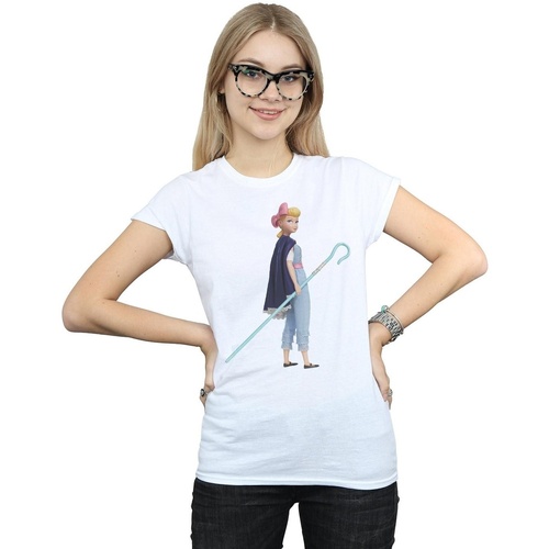 Abbigliamento Donna T-shirts a maniche lunghe Disney Toy Story 4 Little Bo Peep Bianco