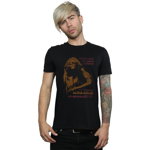 Abbigliamento Uomo T-shirts a maniche lunghe Janis Joplin Madison Square Garden Nero