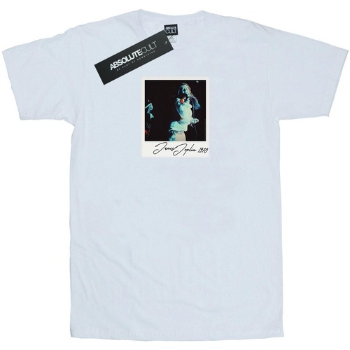 Abbigliamento Uomo T-shirts a maniche lunghe Janis Joplin Memories 1970 Bianco