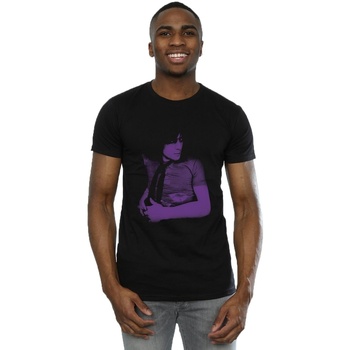 Abbigliamento Uomo T-shirts a maniche lunghe Syd Barrett Violet Portrait Nero