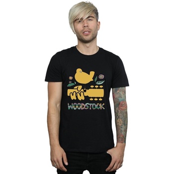 Abbigliamento Uomo T-shirts a maniche lunghe Woodstock Bird Aztec Pattern Nero