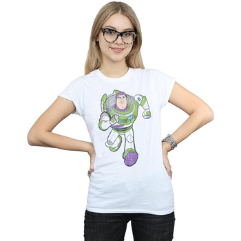 Abbigliamento Donna T-shirts a maniche lunghe Disney Toy Story 4 Classic Buzz Lightyear Bianco