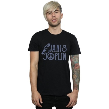 Abbigliamento Uomo T-shirts a maniche lunghe Janis Joplin Type Logo Nero