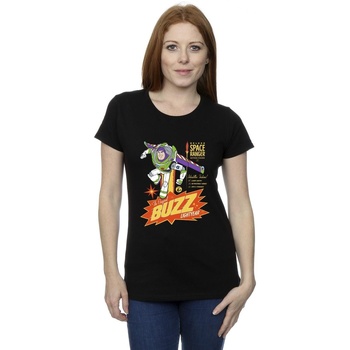 Abbigliamento Donna T-shirts a maniche lunghe Disney Toy Story Buzz Lightyear Space Nero