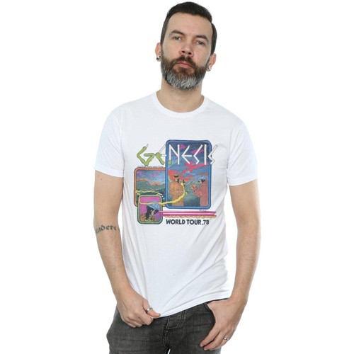 Abbigliamento Uomo T-shirts a maniche lunghe Genesis World Tour 78 Bianco