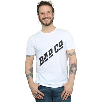 Abbigliamento Uomo T-shirts a maniche lunghe Bad Company Distressed Logo Bianco