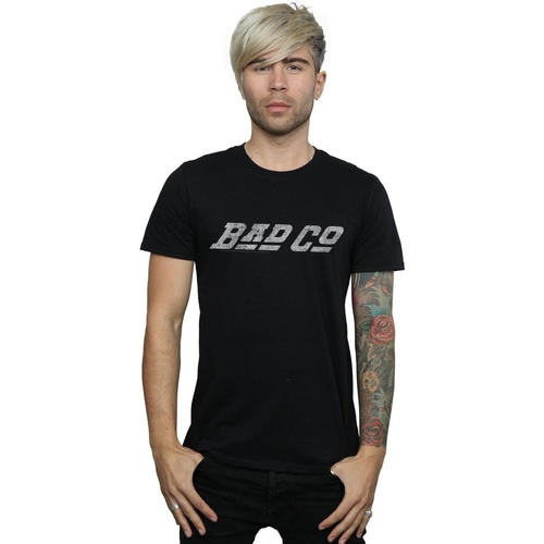 Abbigliamento Uomo T-shirts a maniche lunghe Bad Company Straight Logo Nero