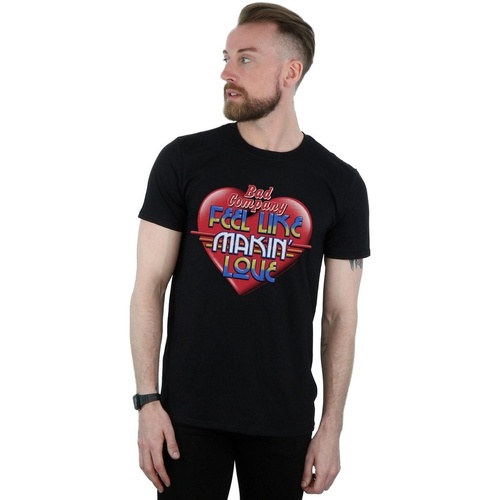Abbigliamento Uomo T-shirts a maniche lunghe Bad Company Feel Like Making Love Nero