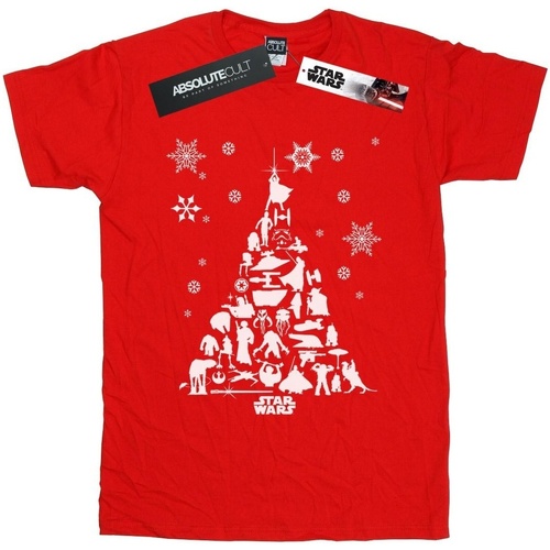 Abbigliamento Donna T-shirts a maniche lunghe Disney Christmas Tree Rosso