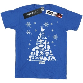 Abbigliamento Donna T-shirts a maniche lunghe Disney Christmas Tree Blu