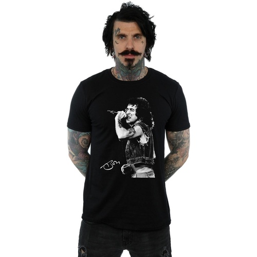 Abbigliamento Uomo T-shirts a maniche lunghe Bon Scott Signed Photo Nero