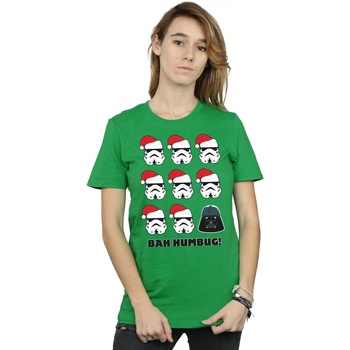 Abbigliamento Donna T-shirts a maniche lunghe Disney Christmas Humbug Verde
