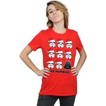 Abbigliamento Donna T-shirts a maniche lunghe Disney Christmas Humbug Rosso