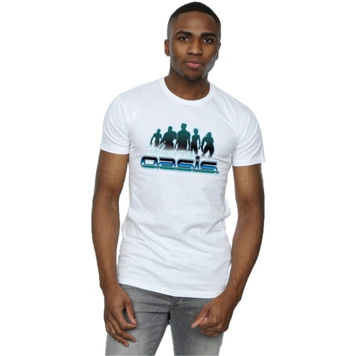Abbigliamento Uomo T-shirts a maniche lunghe Ready Player One Welcome To The Oasis Bianco