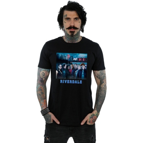 Abbigliamento Uomo T-shirts a maniche lunghe Riverdale Diner Poster Nero