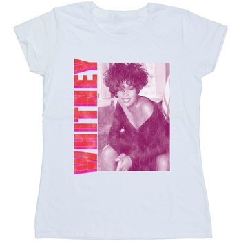 Abbigliamento Donna T-shirts a maniche lunghe Whitney Houston WHITNEY Pose Bianco