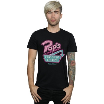 Abbigliamento Uomo T-shirts a maniche lunghe Riverdale Pops Logo Nero