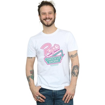 Abbigliamento Uomo T-shirts a maniche lunghe Riverdale Pops Logo Bianco