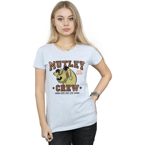 Abbigliamento Donna T-shirts a maniche lunghe Wacky Races Mutley Crew Grigio