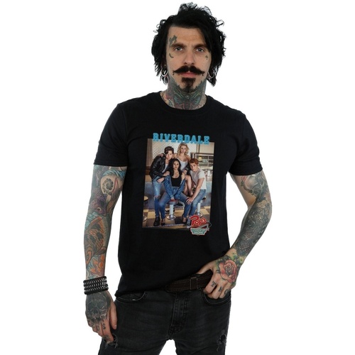 Abbigliamento Uomo T-shirts a maniche lunghe Riverdale Pops Group Photo Nero