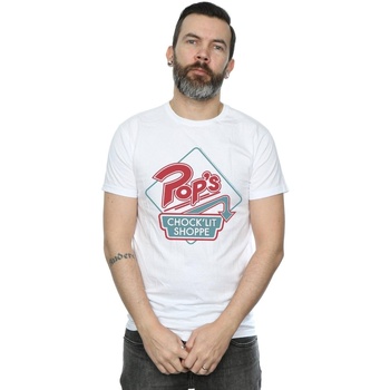Abbigliamento Uomo T-shirts a maniche lunghe Riverdale Pops Retro Shoppe Bianco