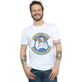 Abbigliamento Uomo T-shirts a maniche lunghe Riverdale High Bulldogs Bianco