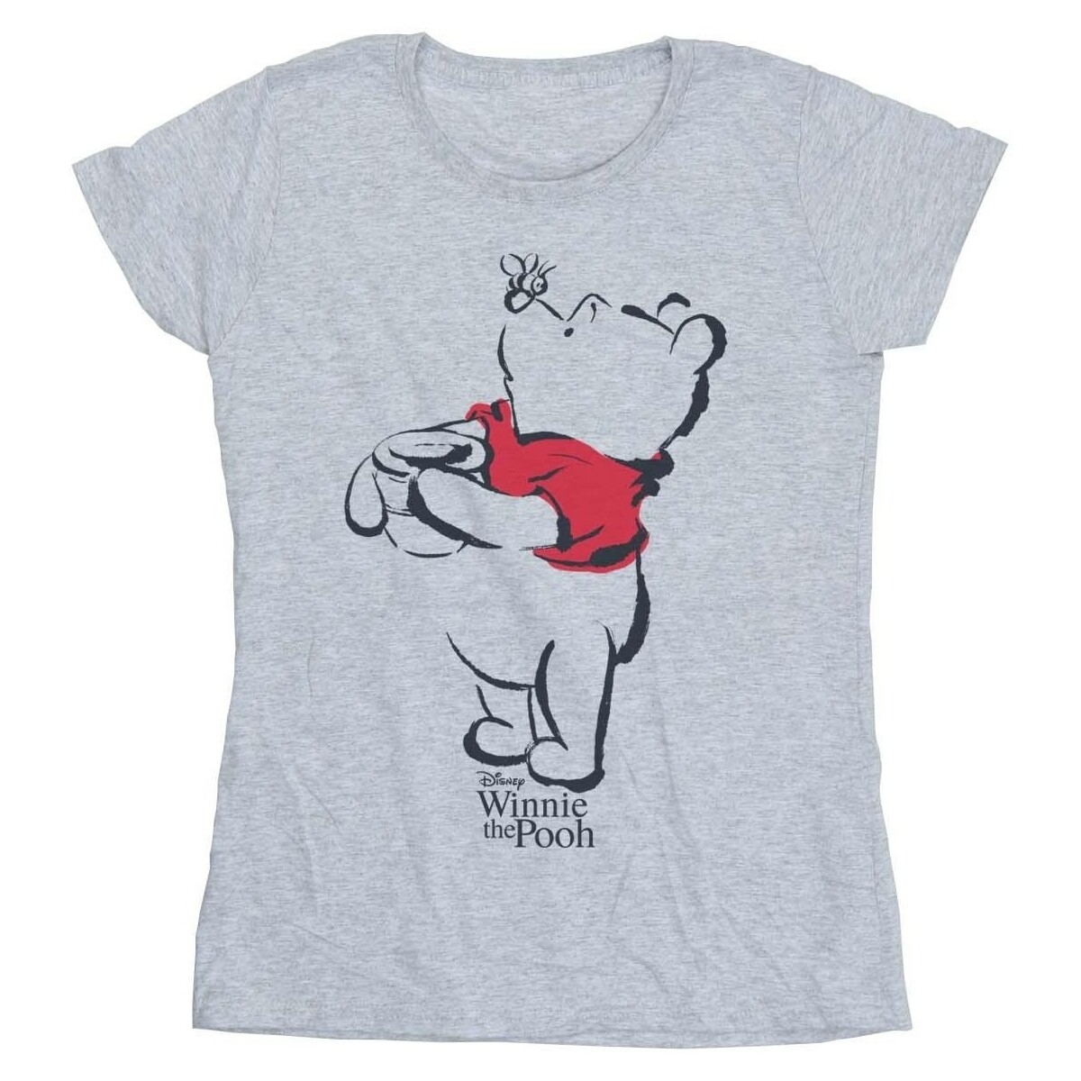 Abbigliamento Donna T-shirts a maniche lunghe Disney Winnie The Pooh Drawing Grigio