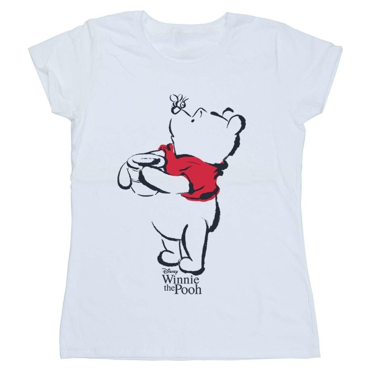 Abbigliamento Donna T-shirts a maniche lunghe Disney Winnie The Pooh Drawing Bianco
