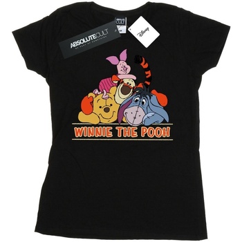 Abbigliamento Donna T-shirts a maniche lunghe Disney Winnie The Pooh Group Nero