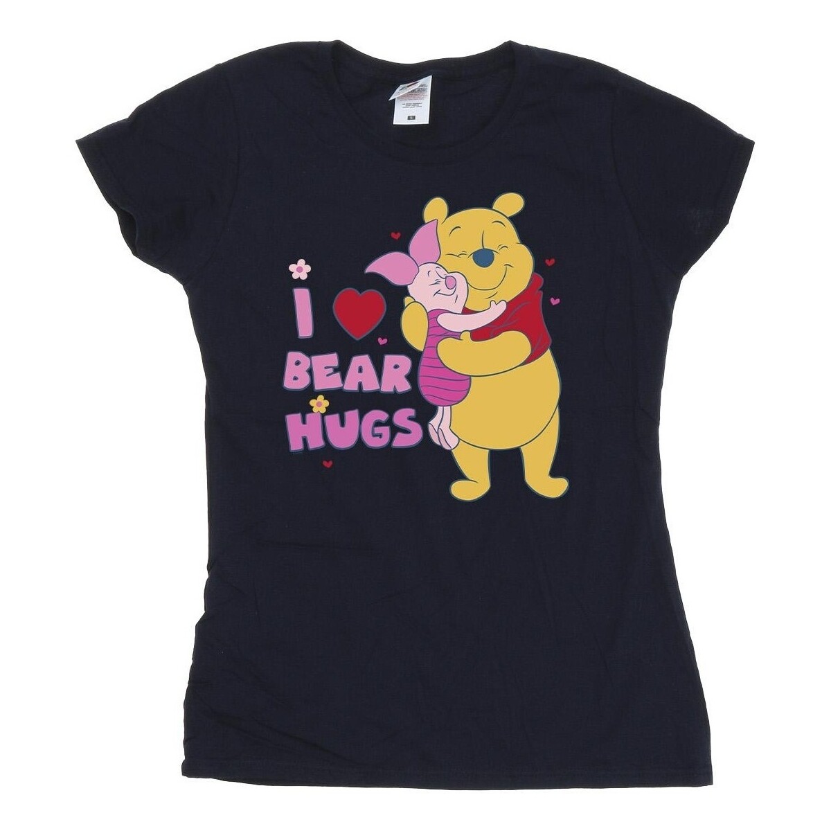 Abbigliamento Donna T-shirts a maniche lunghe Disney Winnie The Pooh Mum Best Hugs Blu